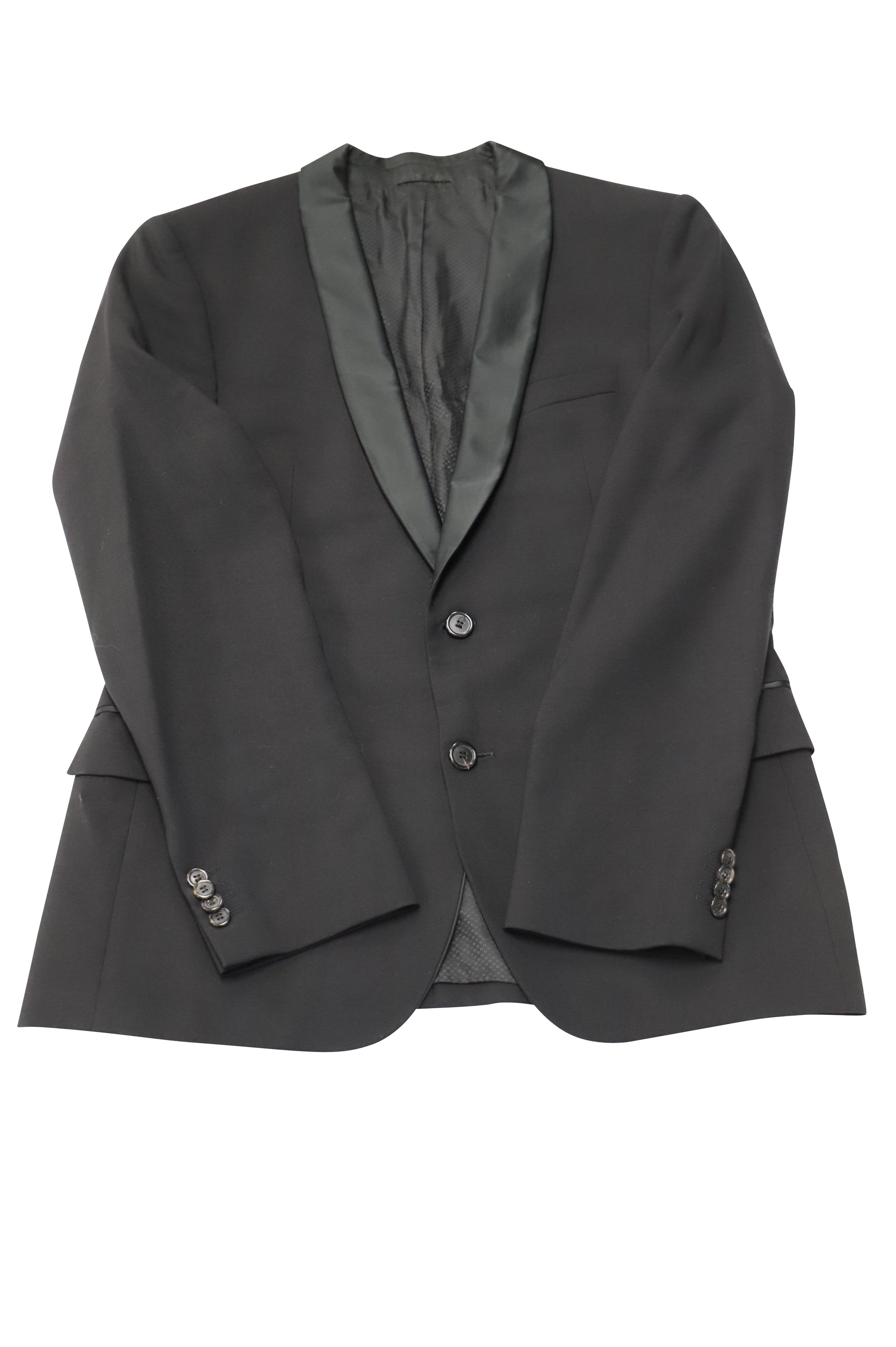Chaqueta de lana color negro