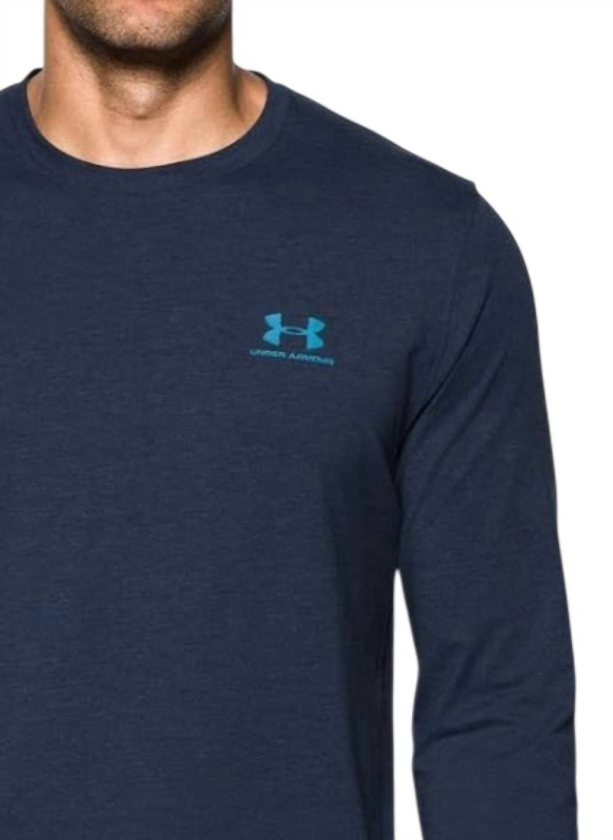 Camiseta de hombre de manga larga color azul marino