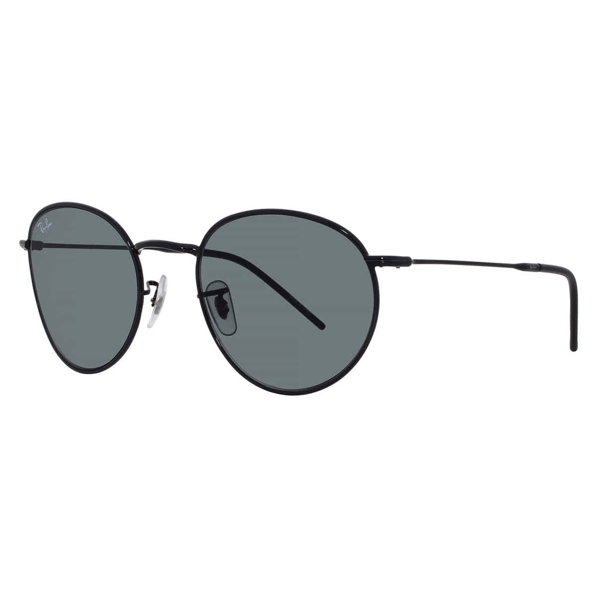 Gafas de sol unisex de montura redonda color gris oscuro