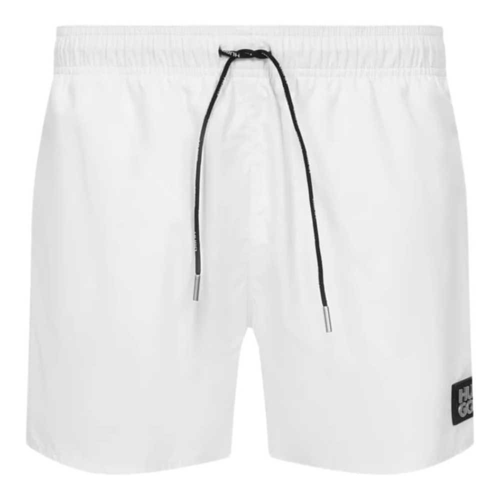 Pantaloneta de baño de hombre color blanco