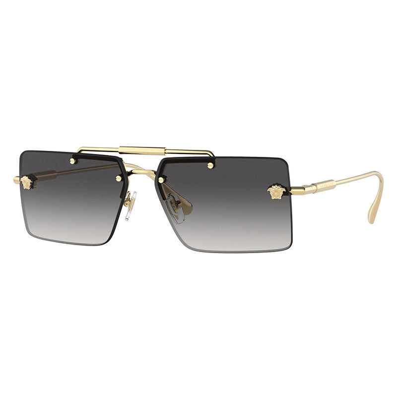 Gafas color gris y dorado