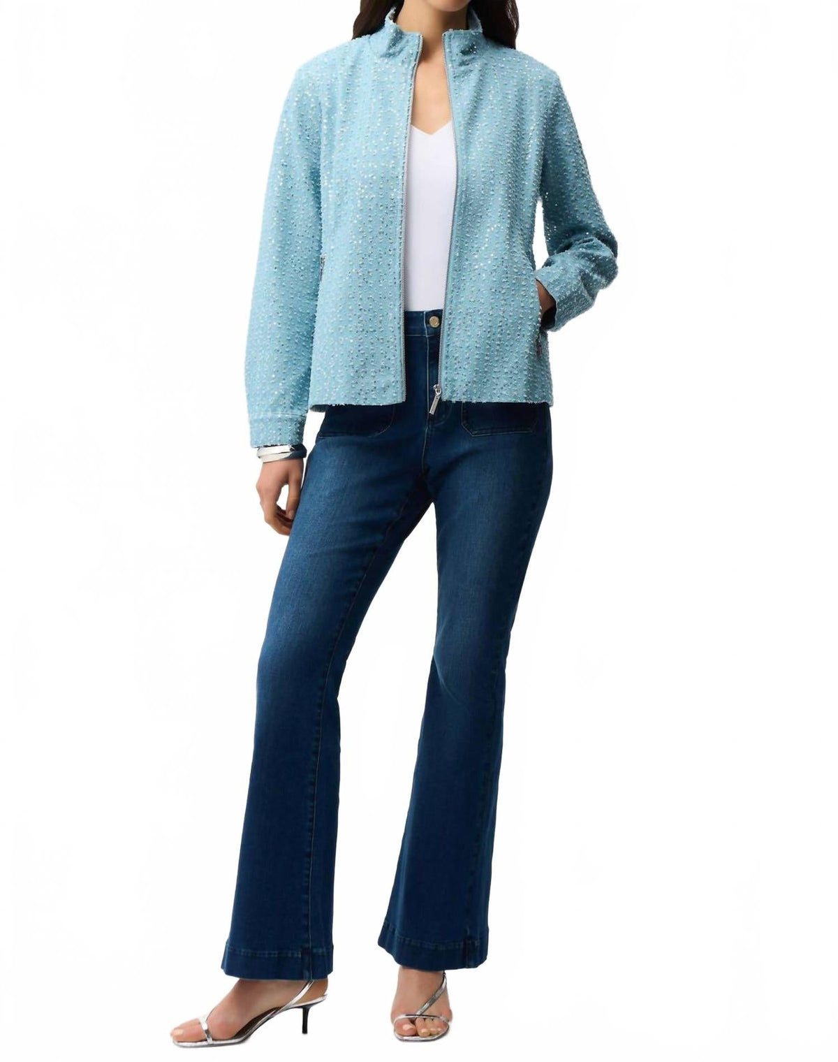 Chaqueta de mezclilla color azul