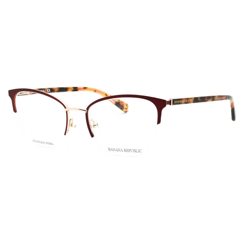 Gafas 52 mm color vinotinto y dorado