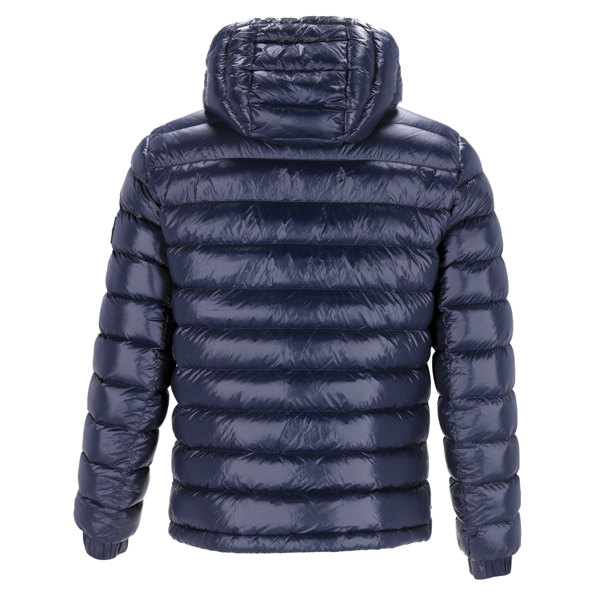 Chaqueta de nailon color azul marino