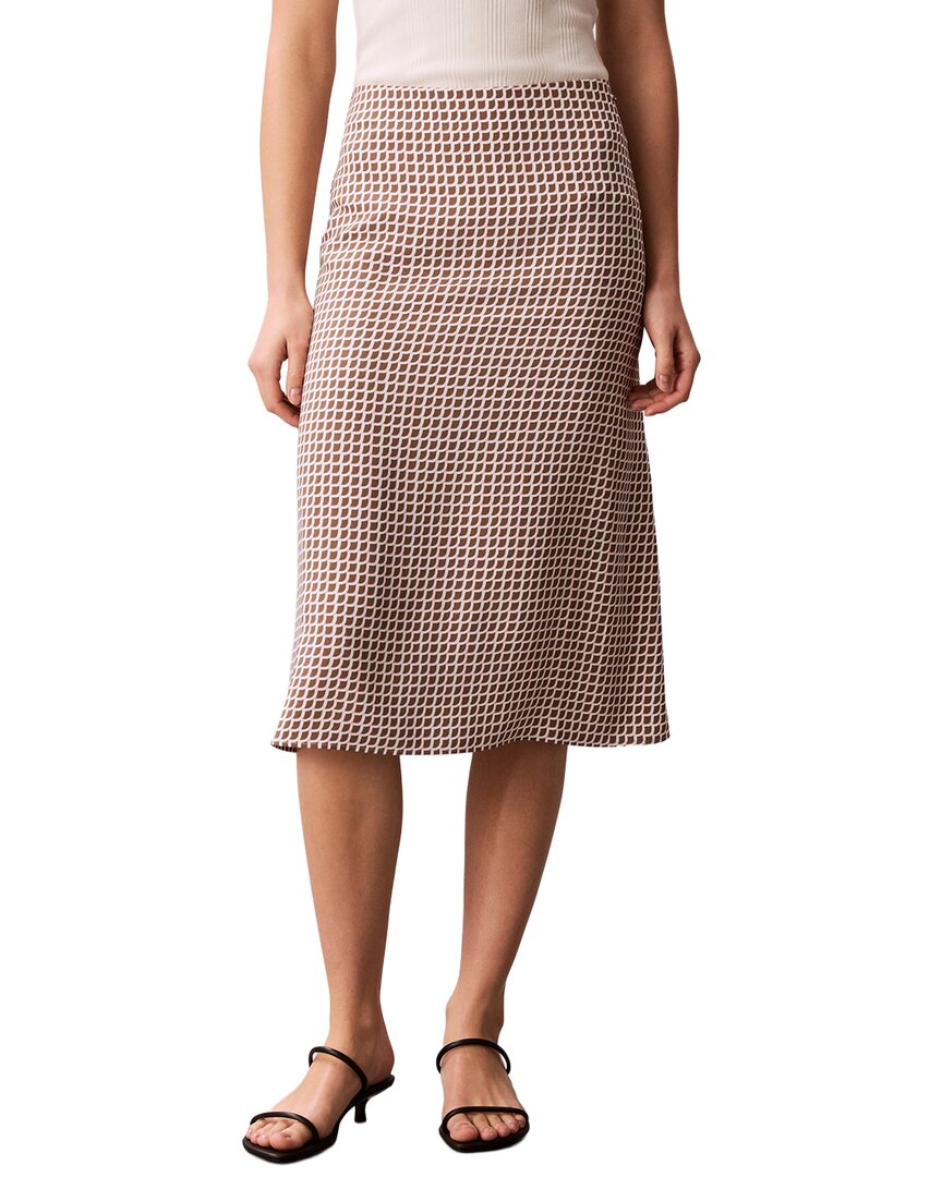 Calvin Klein Estampada de Crepe