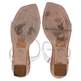 Stuart Weitzman Aleena 50 Sandalias Plataforma de Corcho en PVC Transparente