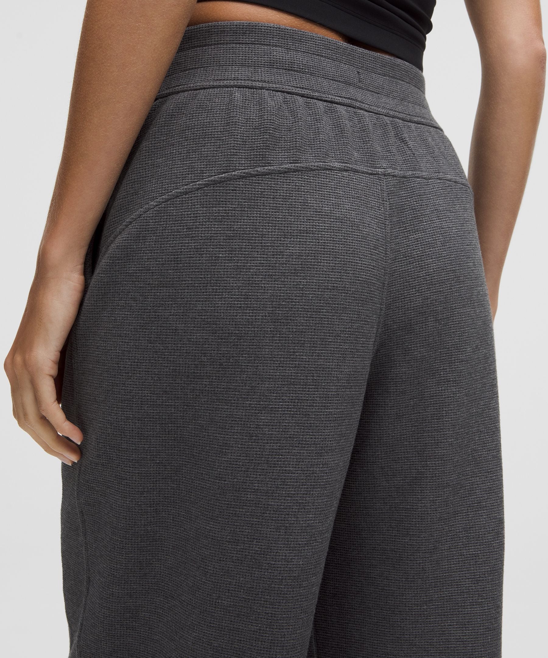 Pantalón de pierna ancha de tiro medio