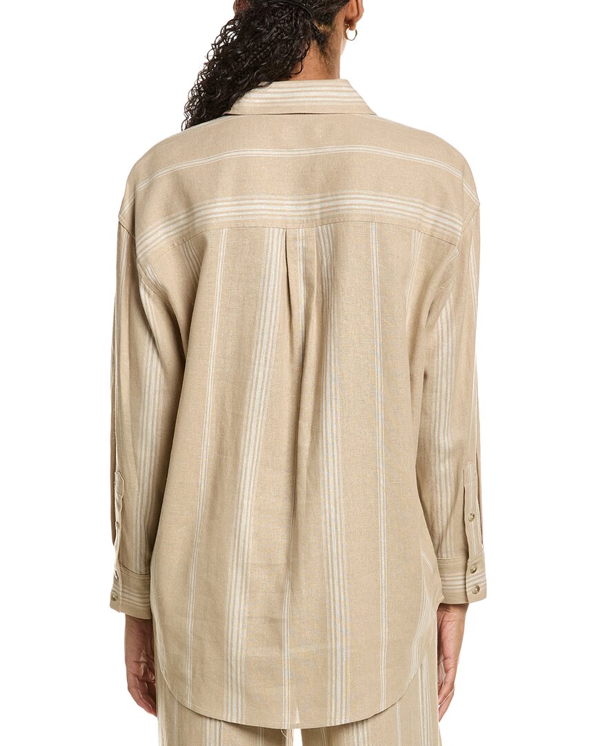 Camisa de mezcla de lino