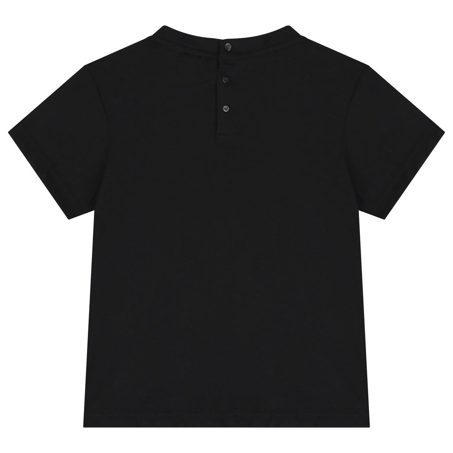 Camiseta infantil con estampado color negro