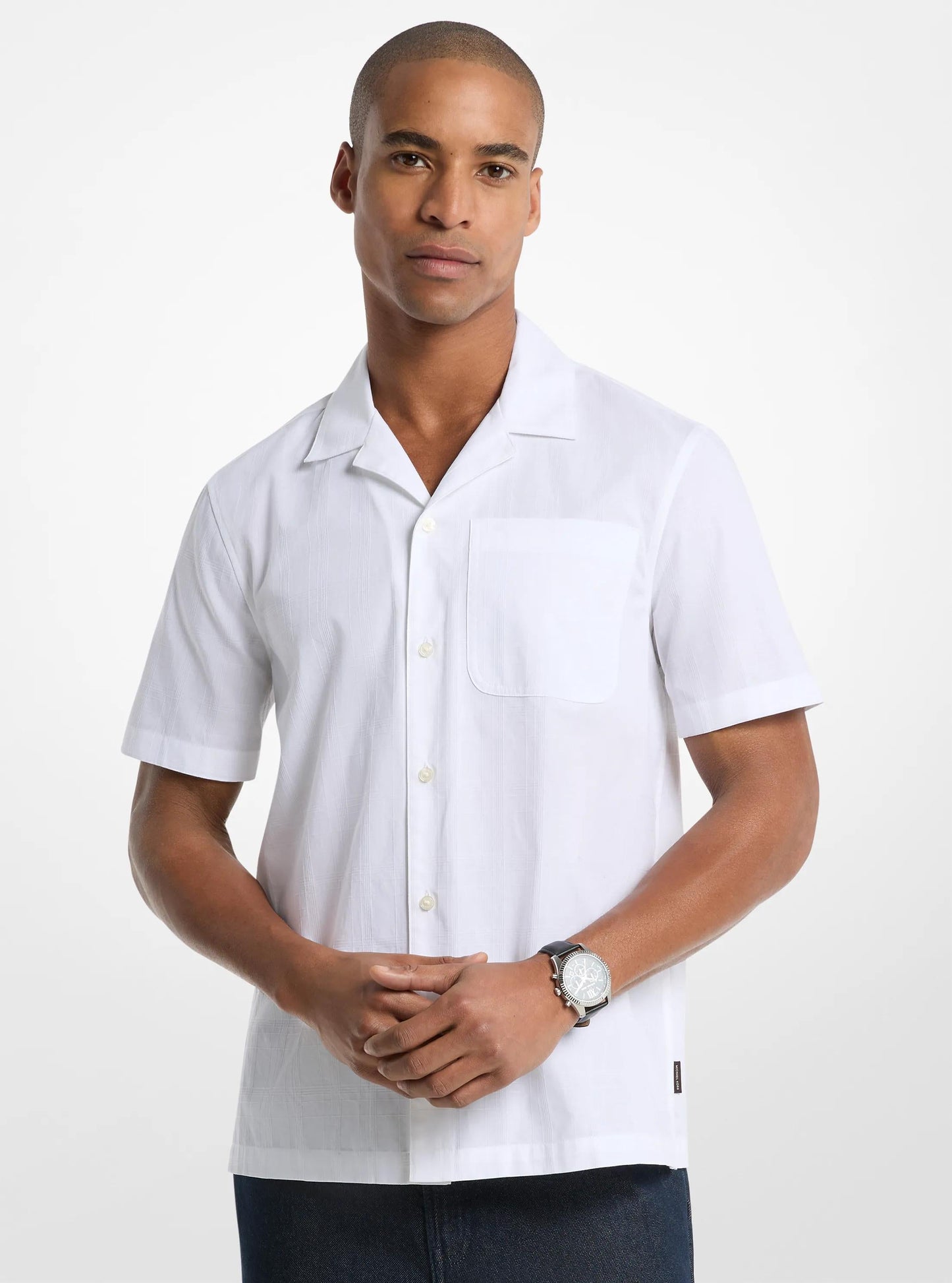 Camisa de algodón de manga corta