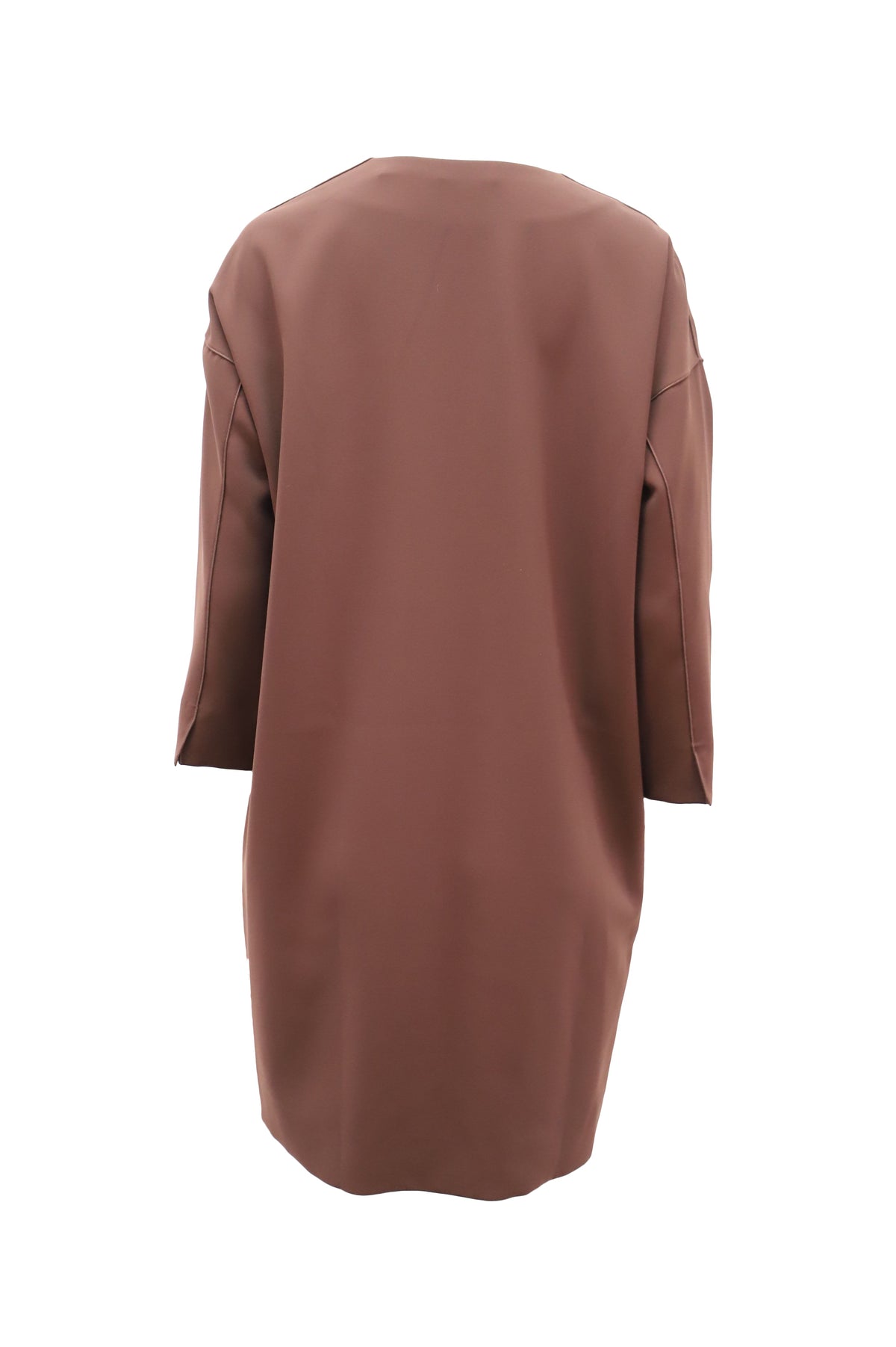 Vestido midi color café