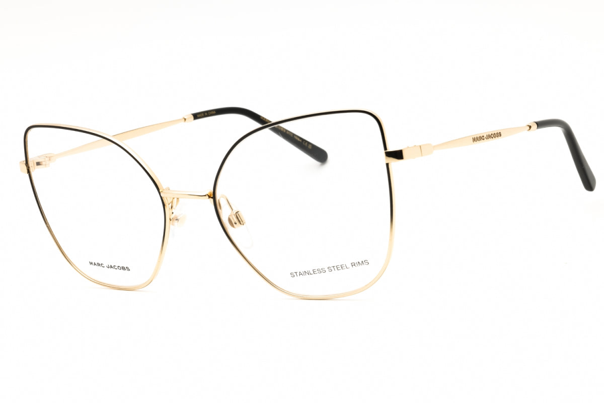 Gafas 56 mm color negro y dorado