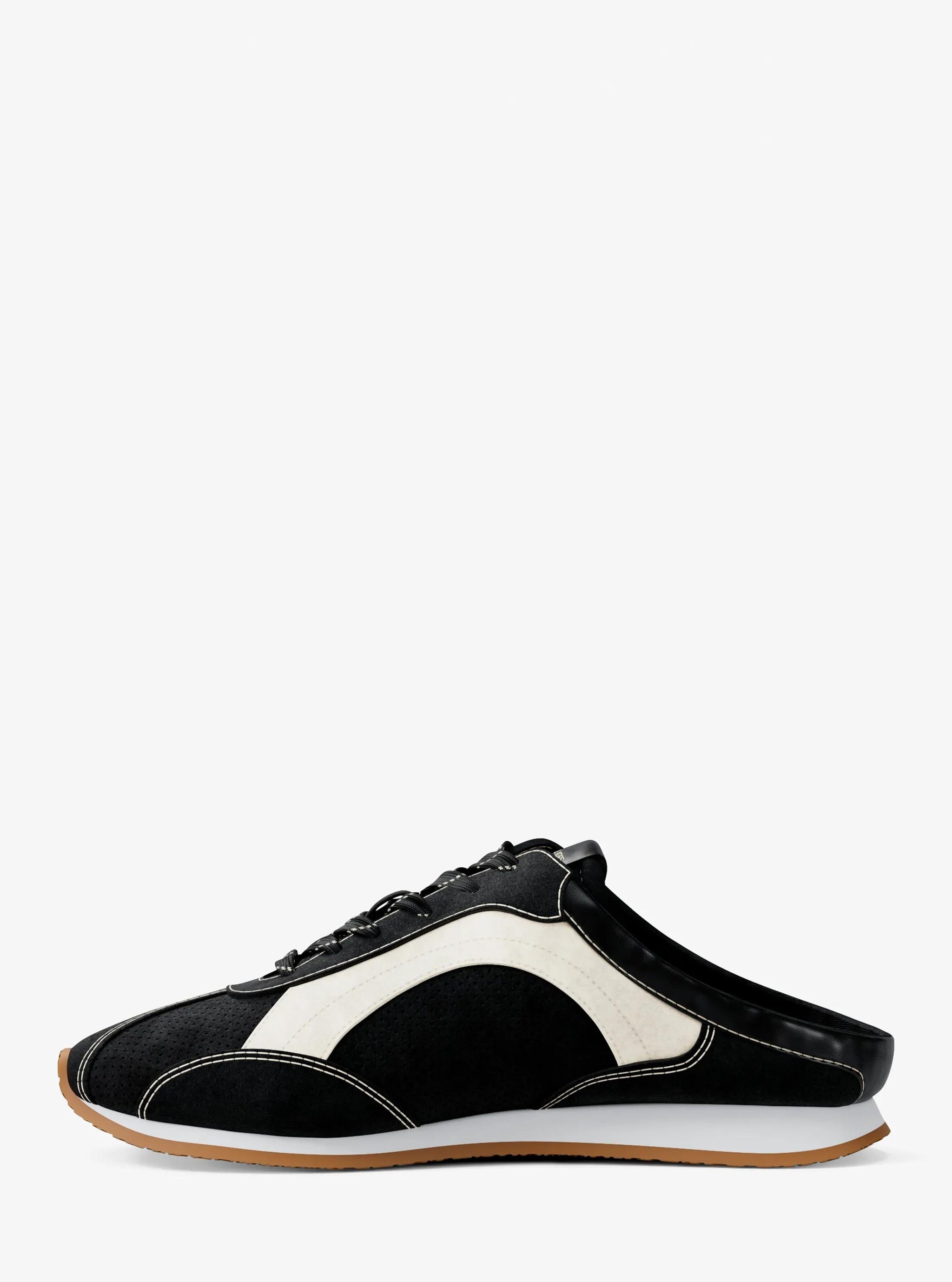 Tenis de gamuza sin cordones
