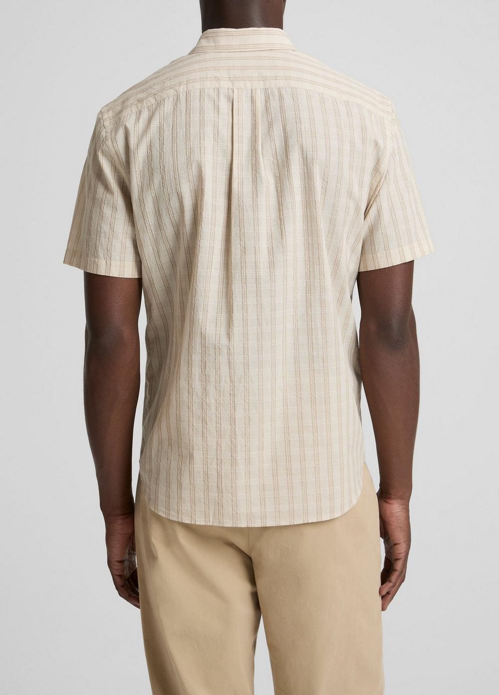 Camisa de mezcla de algodón a rayas