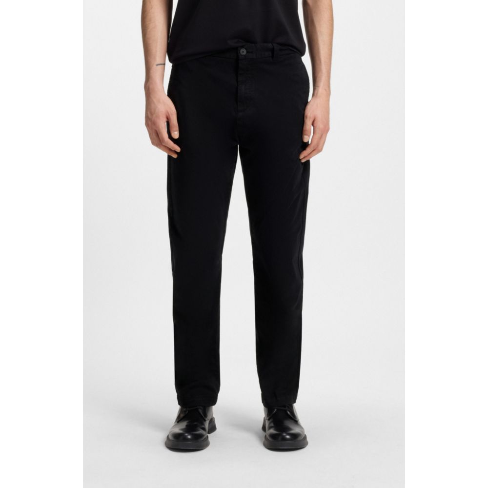 Pantalón de algodón de corte ajustado