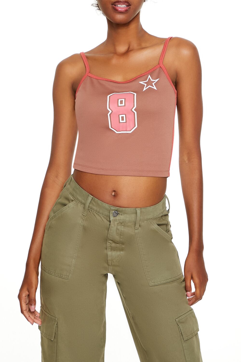 Camiseta sin mangas con estampado
