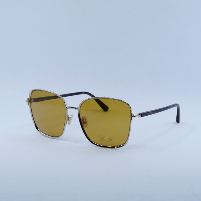 Gafas color oro rosa y café