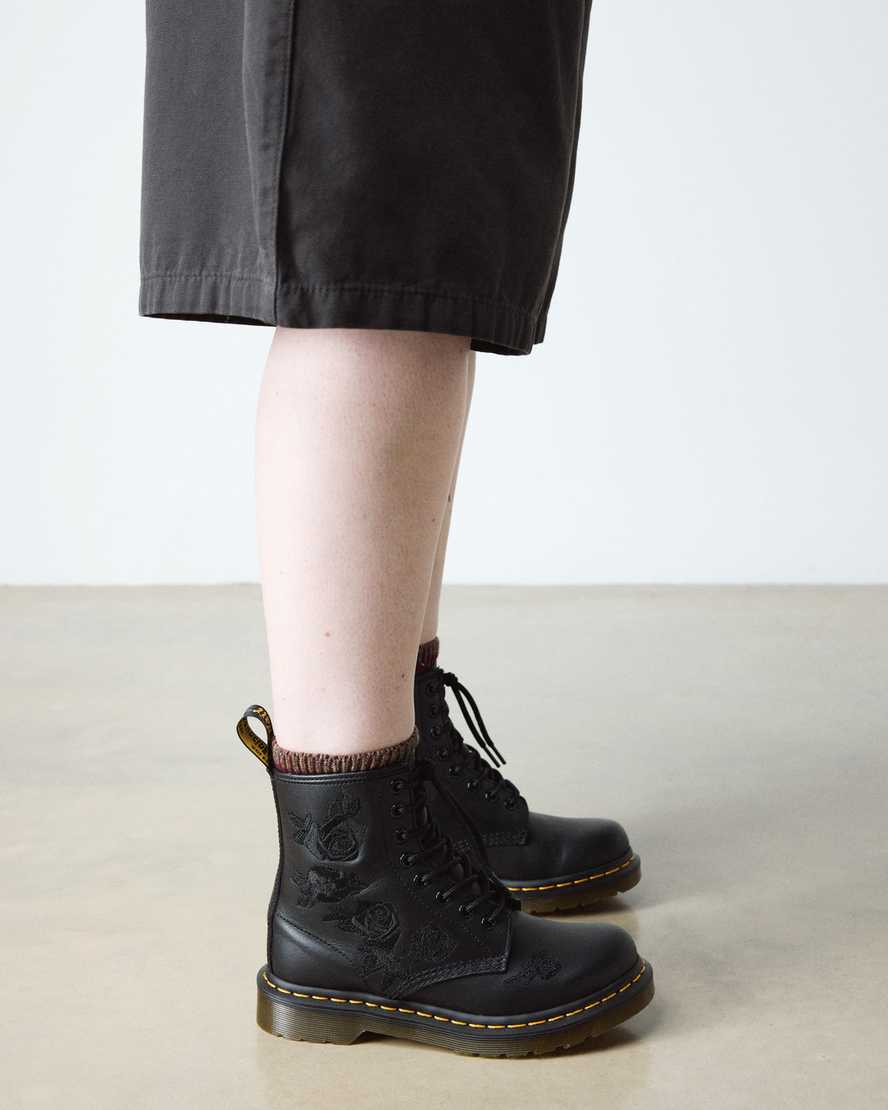 Botas de mujer con estampado floral