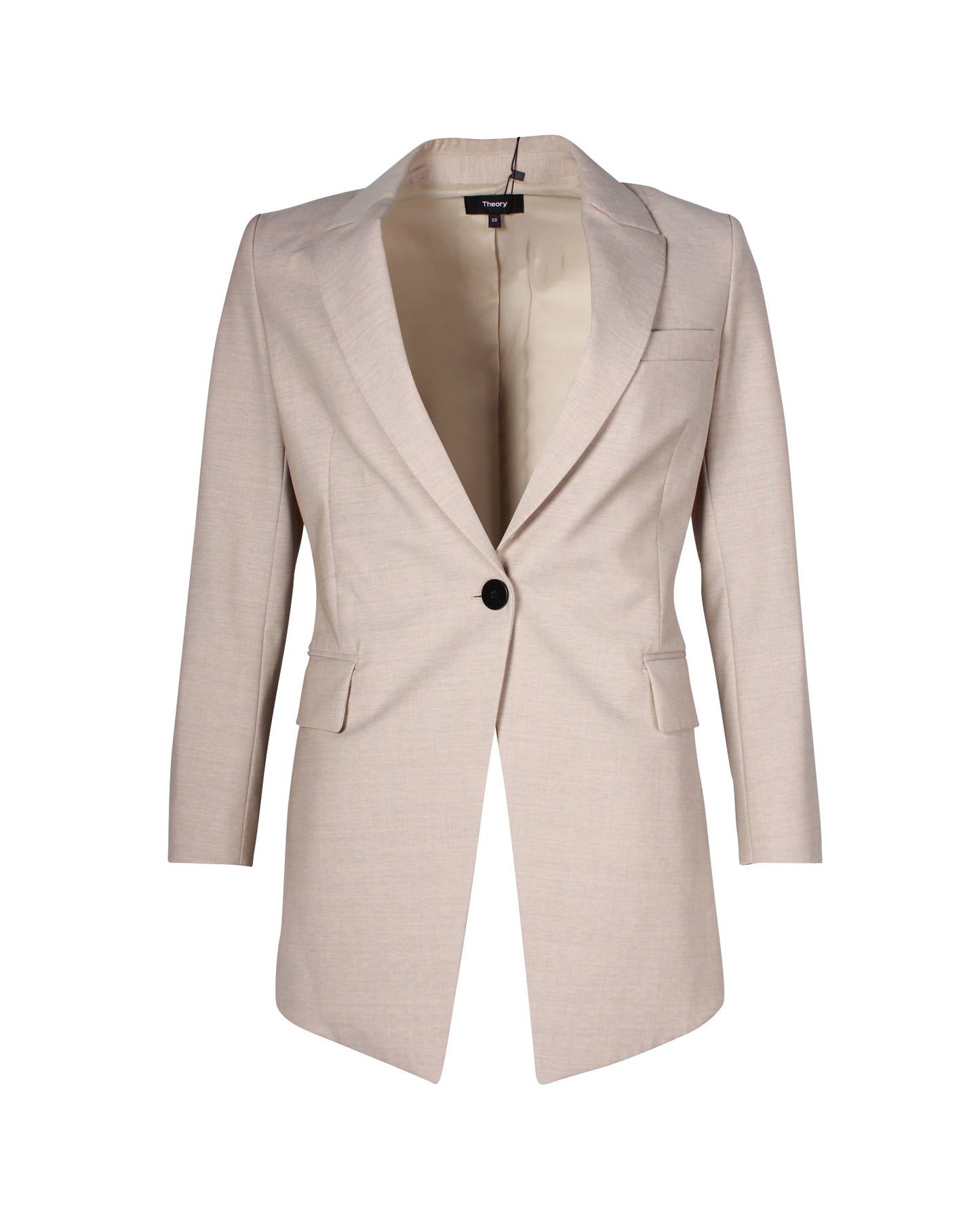 Blazer de lana color beige