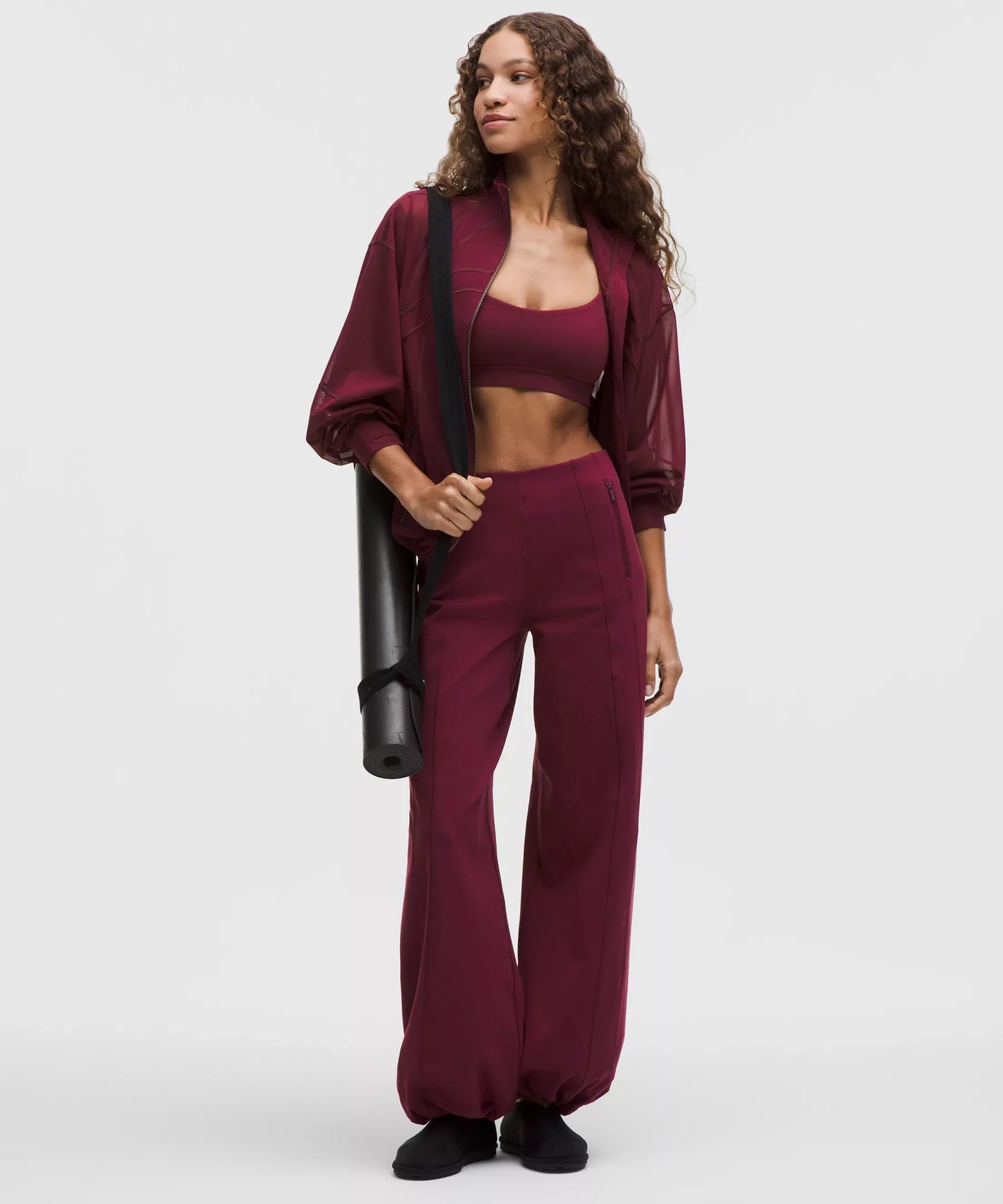 Pantalón de pierna ancha de tiro alto