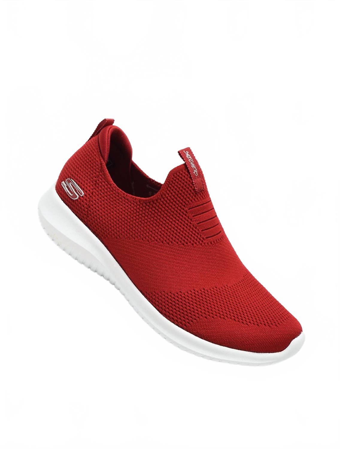 Tenis de mujer sin cordones color rojo