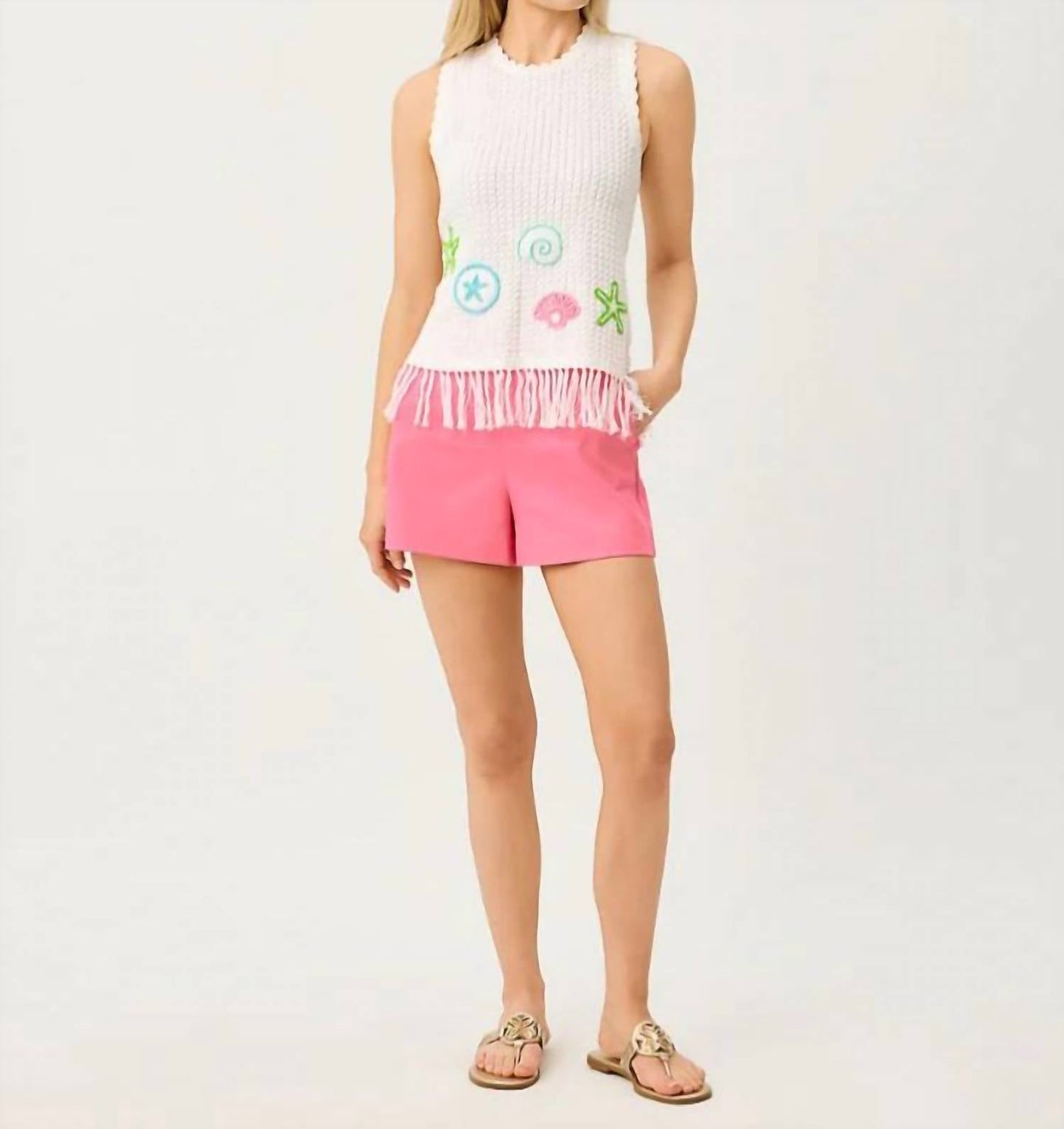 Camiseta sin mangas color blanco