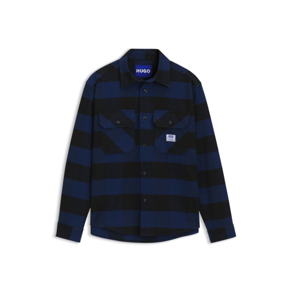 Camisa de algodón de corte amplio
