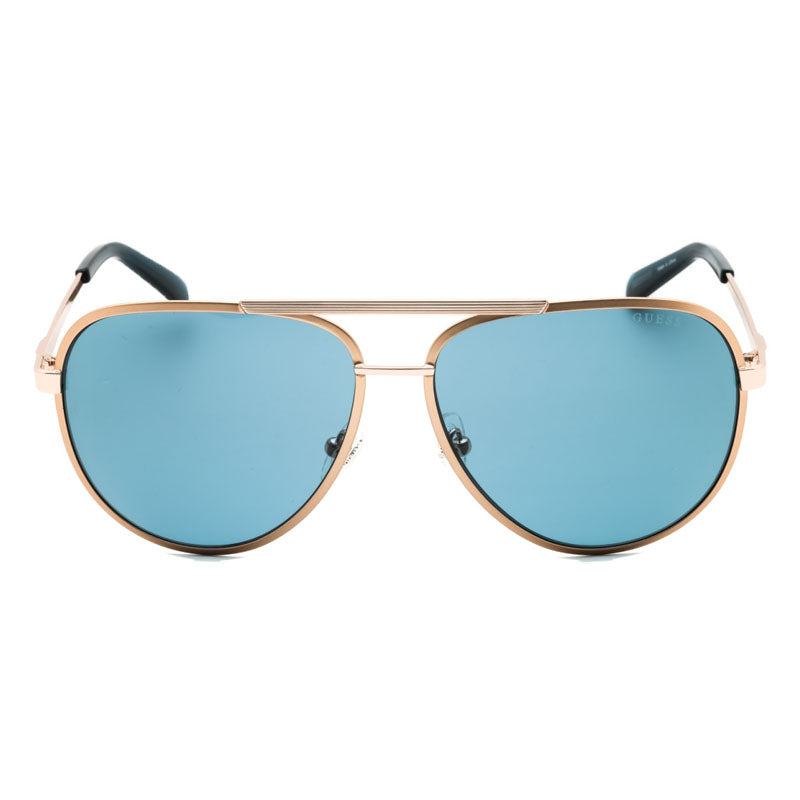 Gafas color azul y dorado