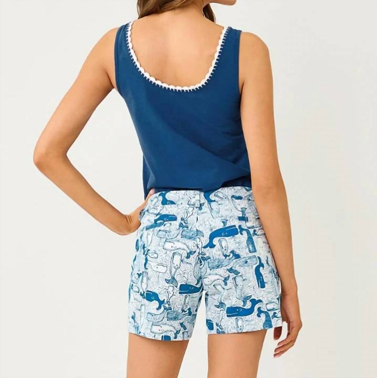 Top color azul marino