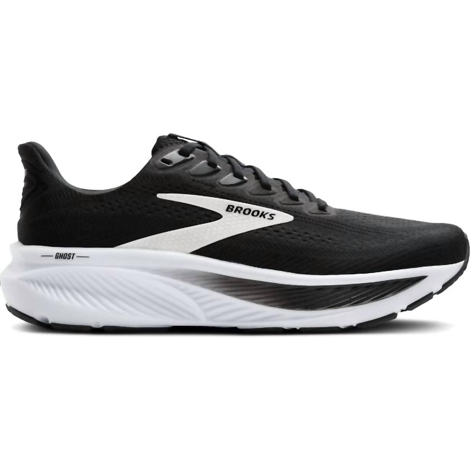 Tenis para correr de hombre color negro y blanco y gris