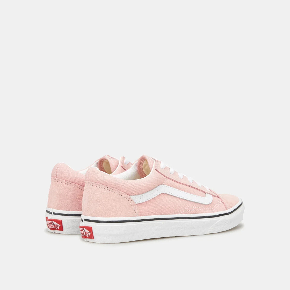 Zapatos infantil de gamuza color blanco y rosado