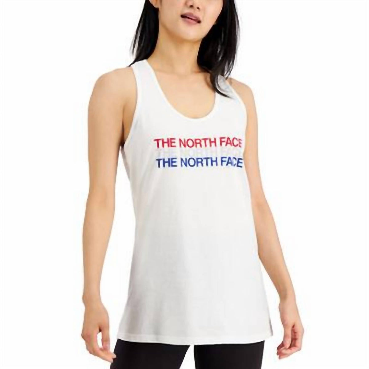 Camiseta sin mangas con estampado color blanco