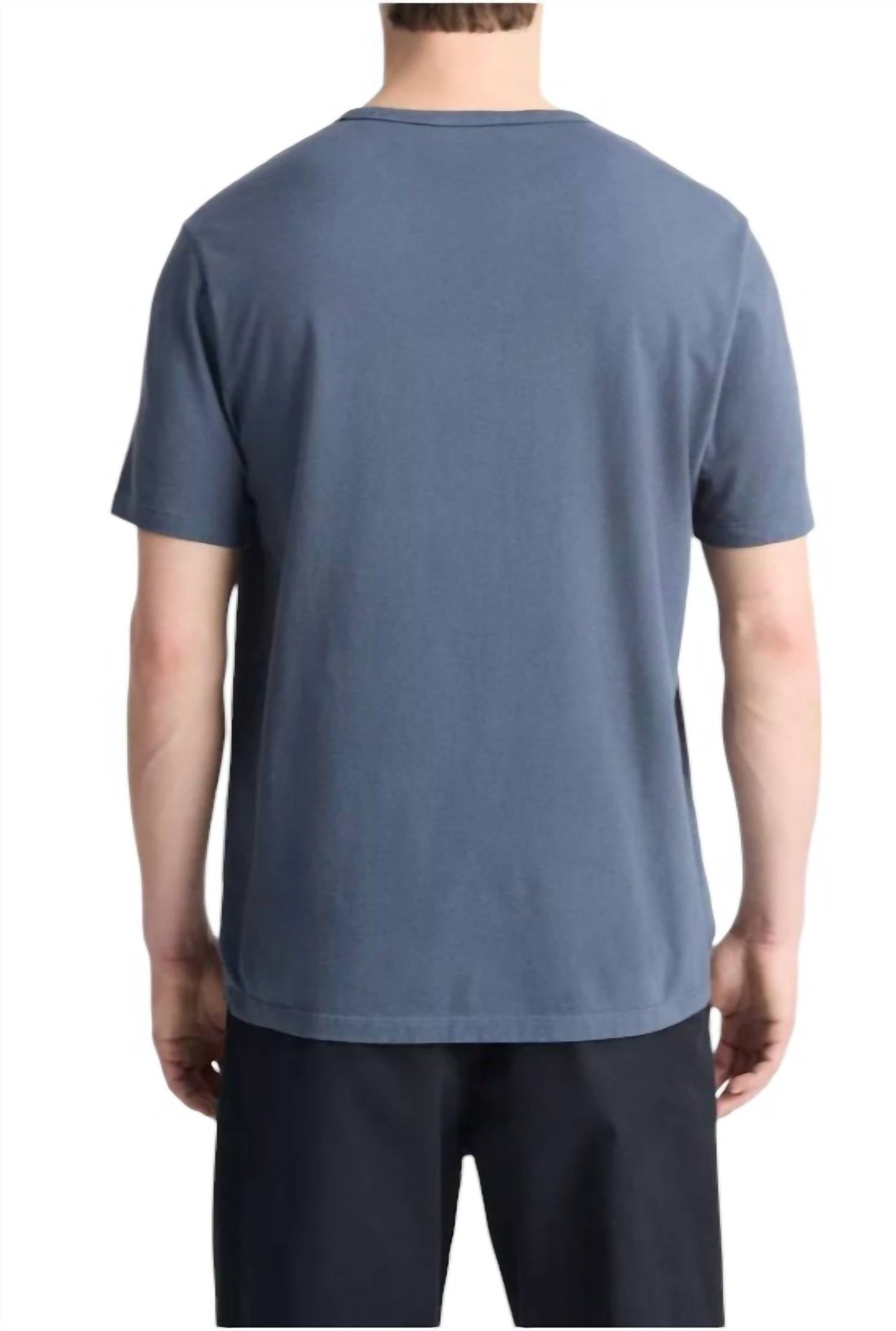 Camiseta de hombre con cuello redondo color azul