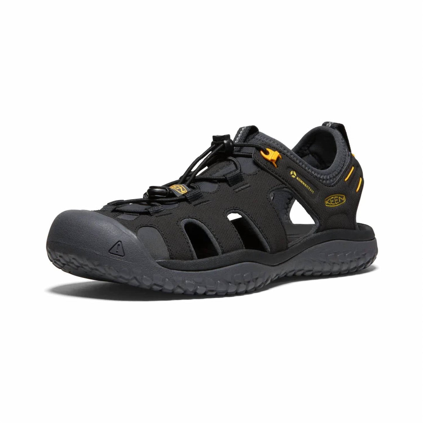 Sandalias de hombre color negro y dorado