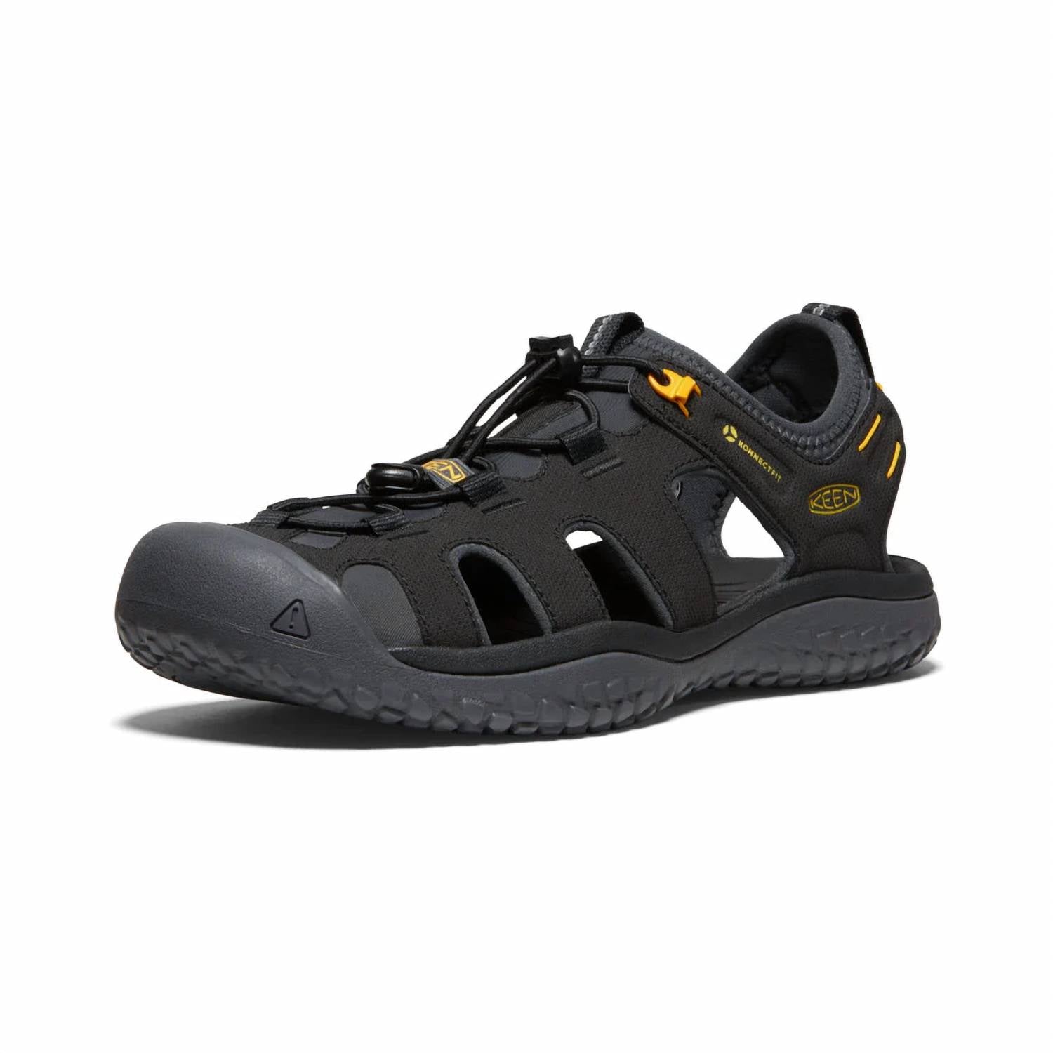 Sandalias de hombre color negro y dorado