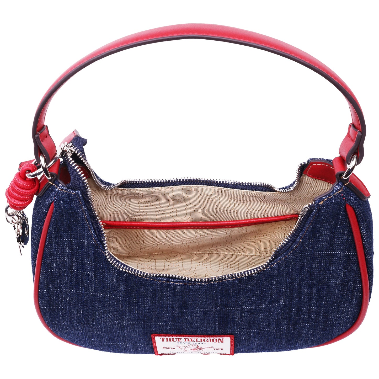 Bolso de mezclilla color rojo