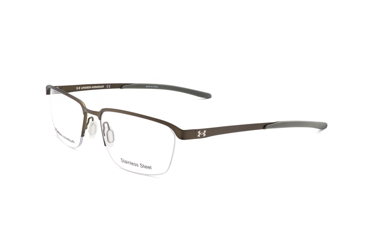 Montura para gafas de hombre 56 mm color gris y café