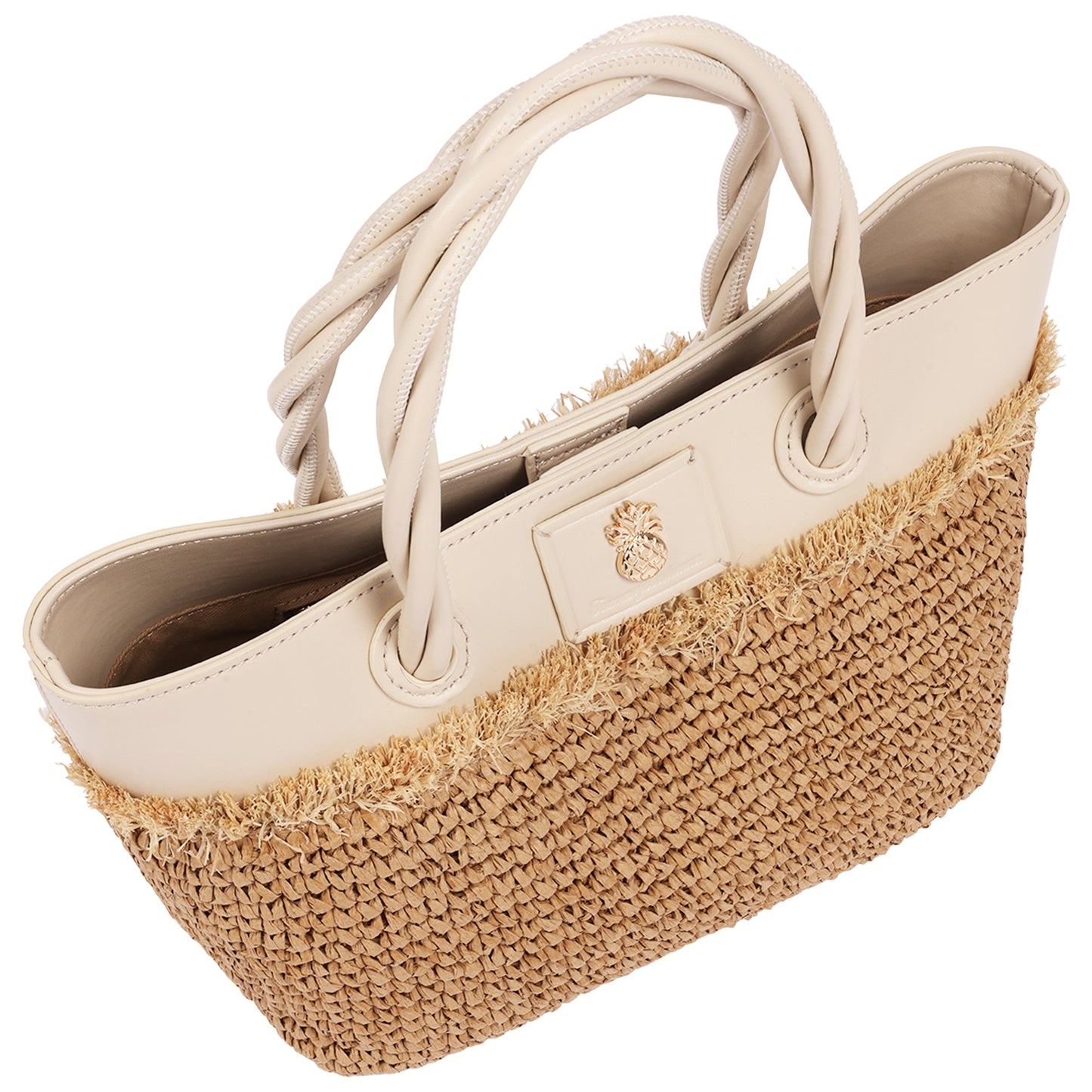 Bolso tote color marfil