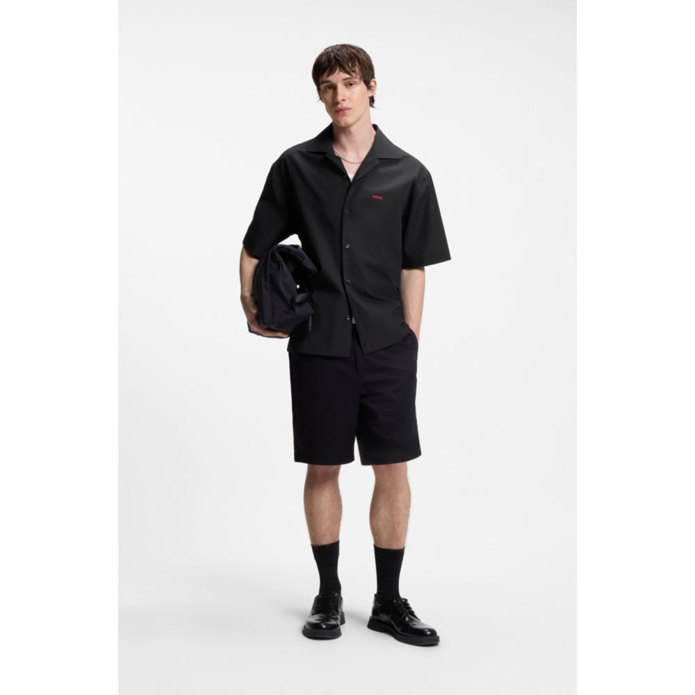 Camisa de algodón de corte amplio
