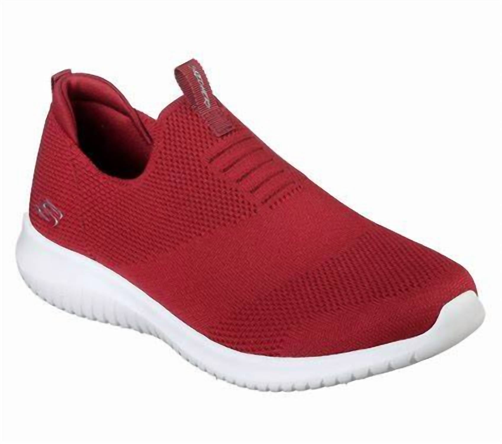 Tenis de mujer sin cordones color rojo