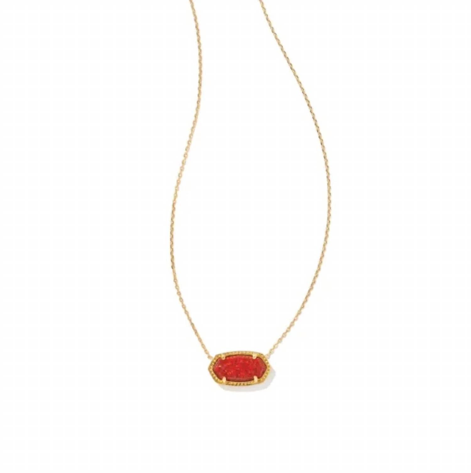 Collar de mujer color rojo