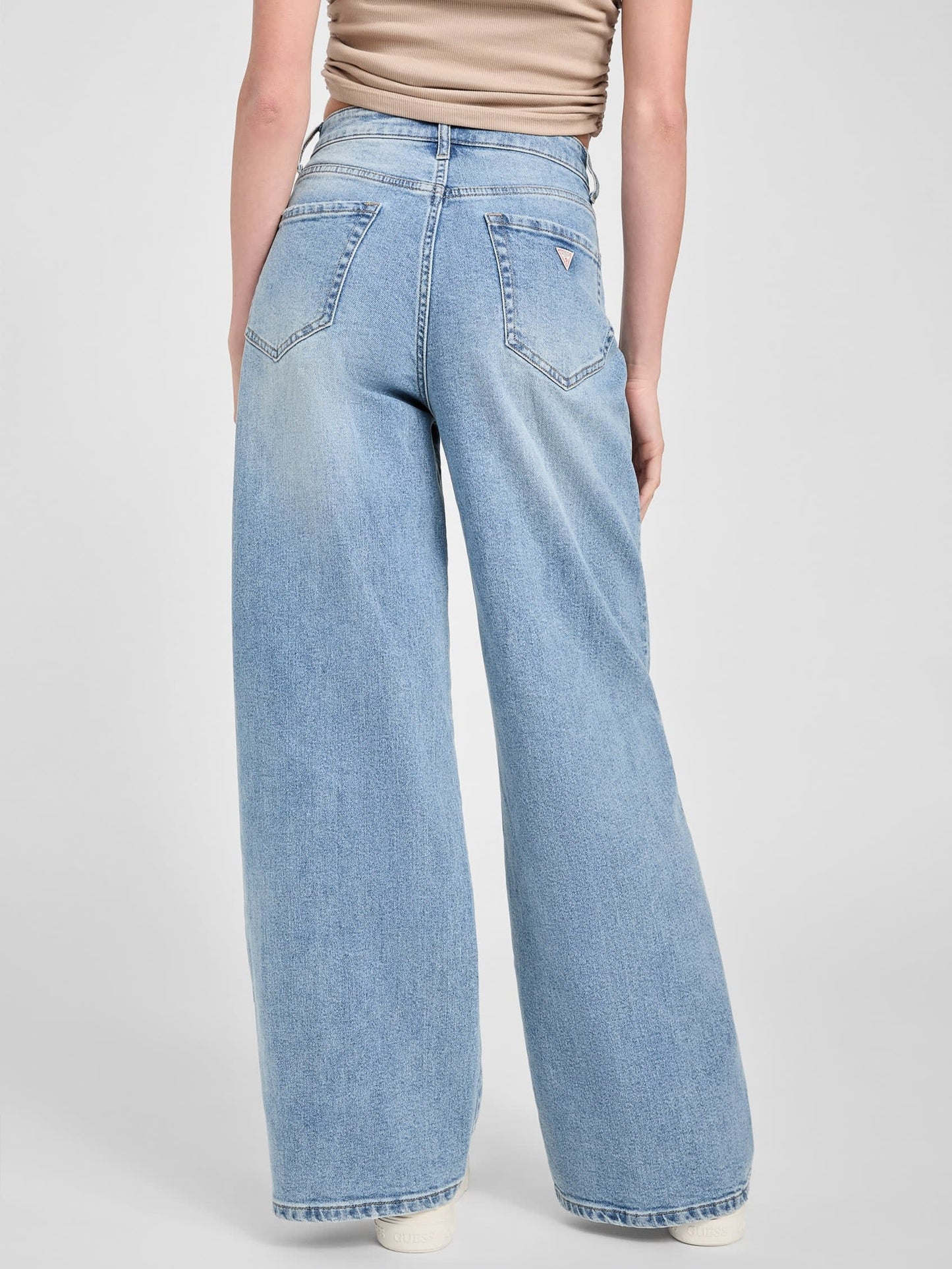 Pantalón de mezclilla de pierna ancha