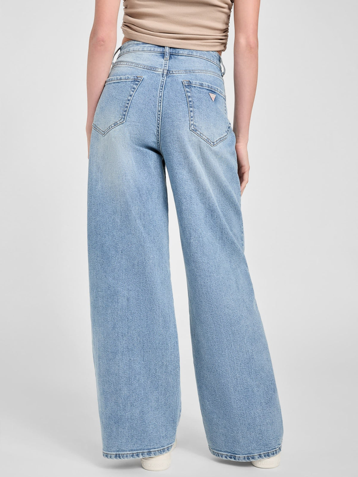 Pantalón de mezclilla de pierna ancha