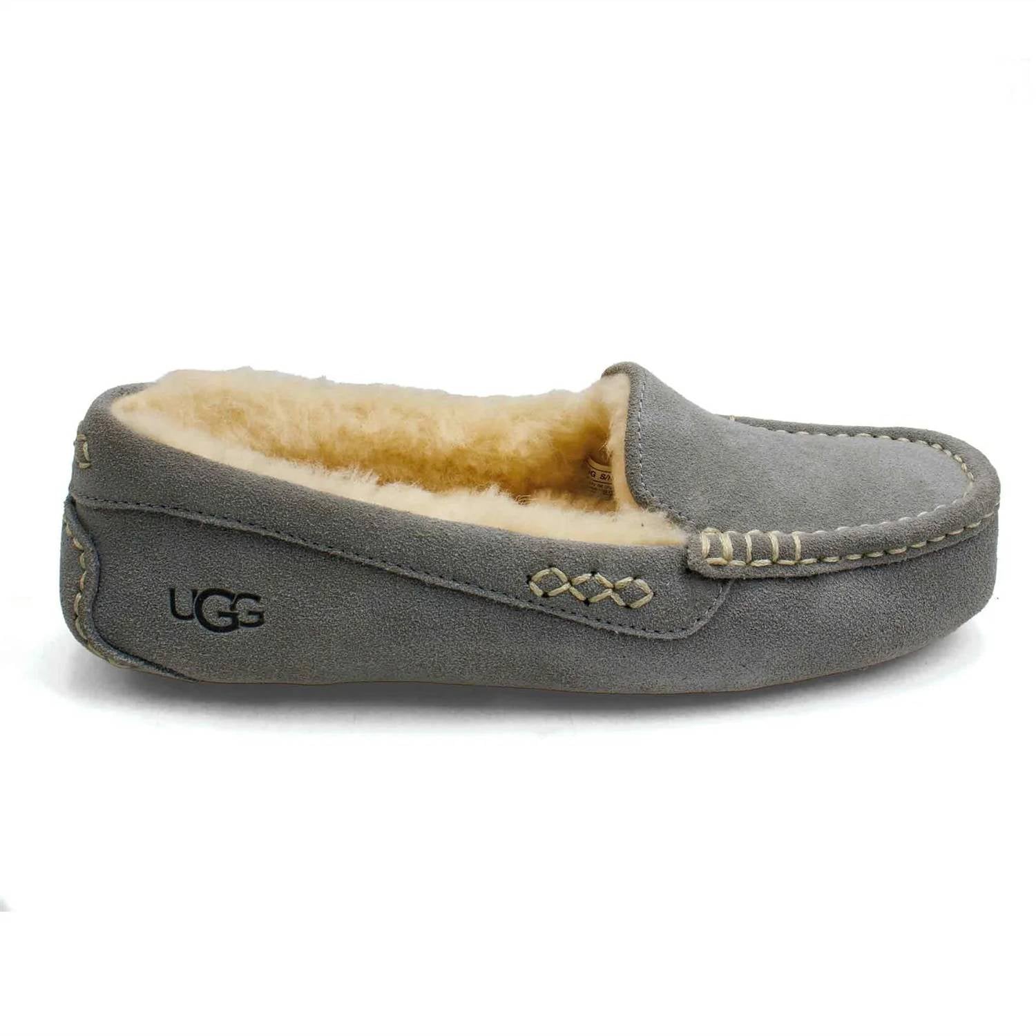 Mocasines de mujer color gris claro