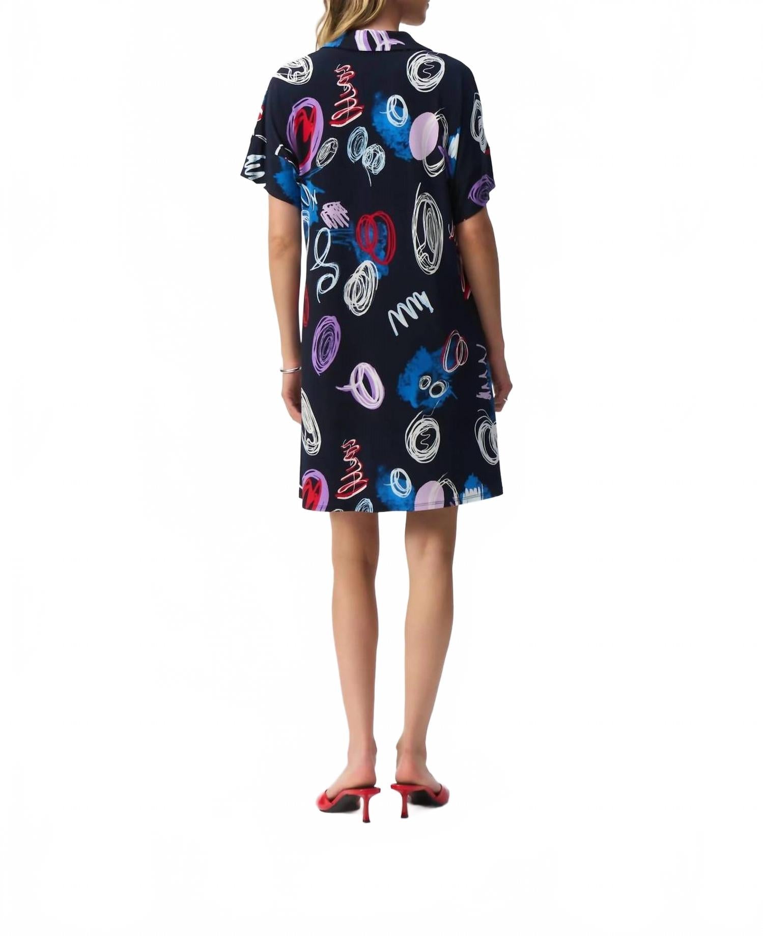Vestido corto color azul
