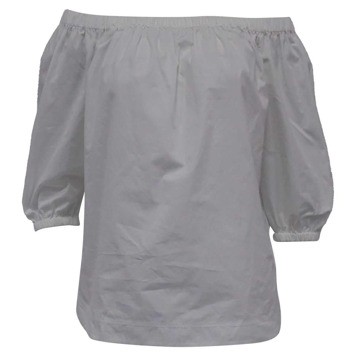 Blusa de algodón color blanco