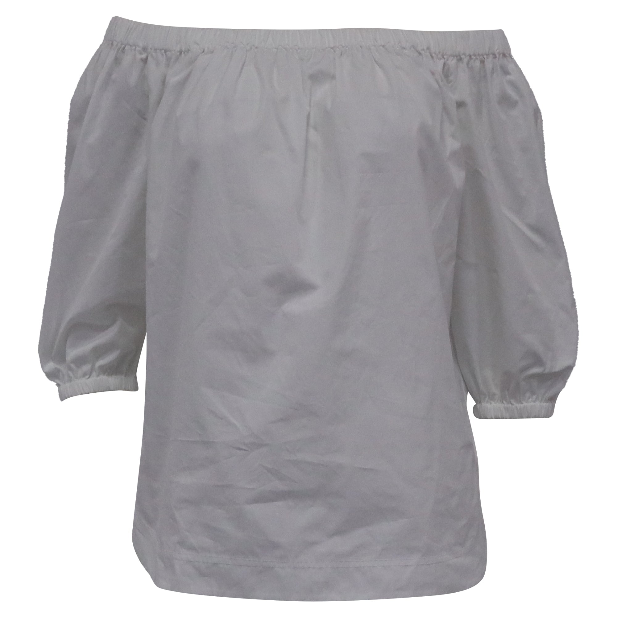 Blusa de algodón color blanco