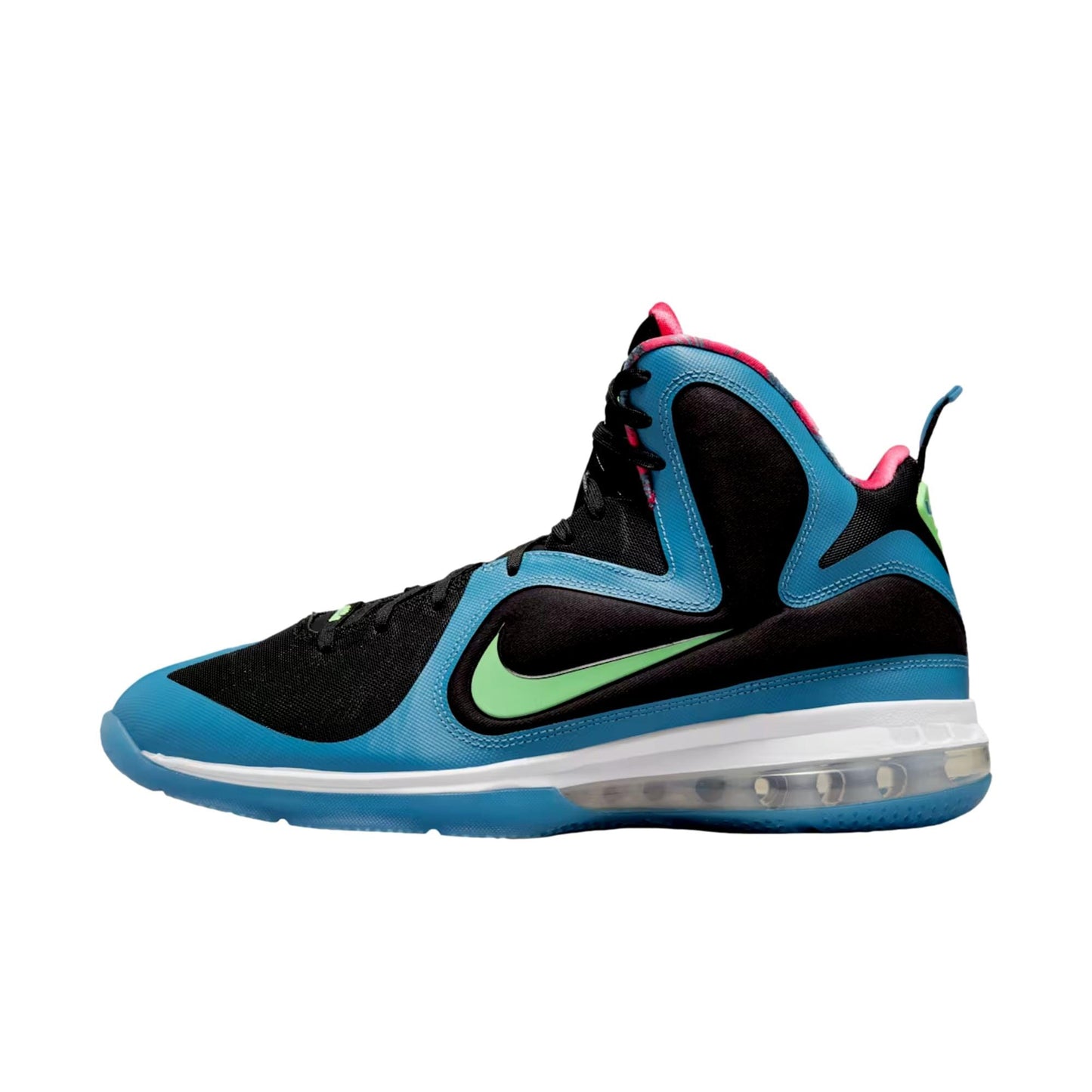 Nike LeBron IX Black / Harbor Blue - Green - Pink  DO5838-001 Hombre