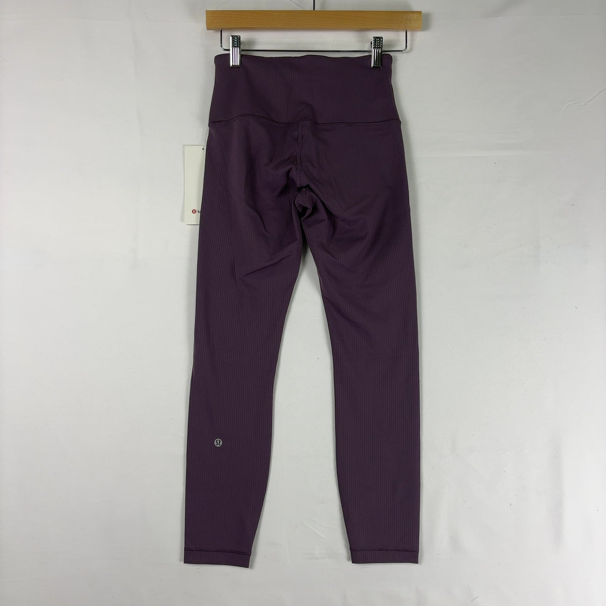 Leggings de tiro alto con tejido acanalado