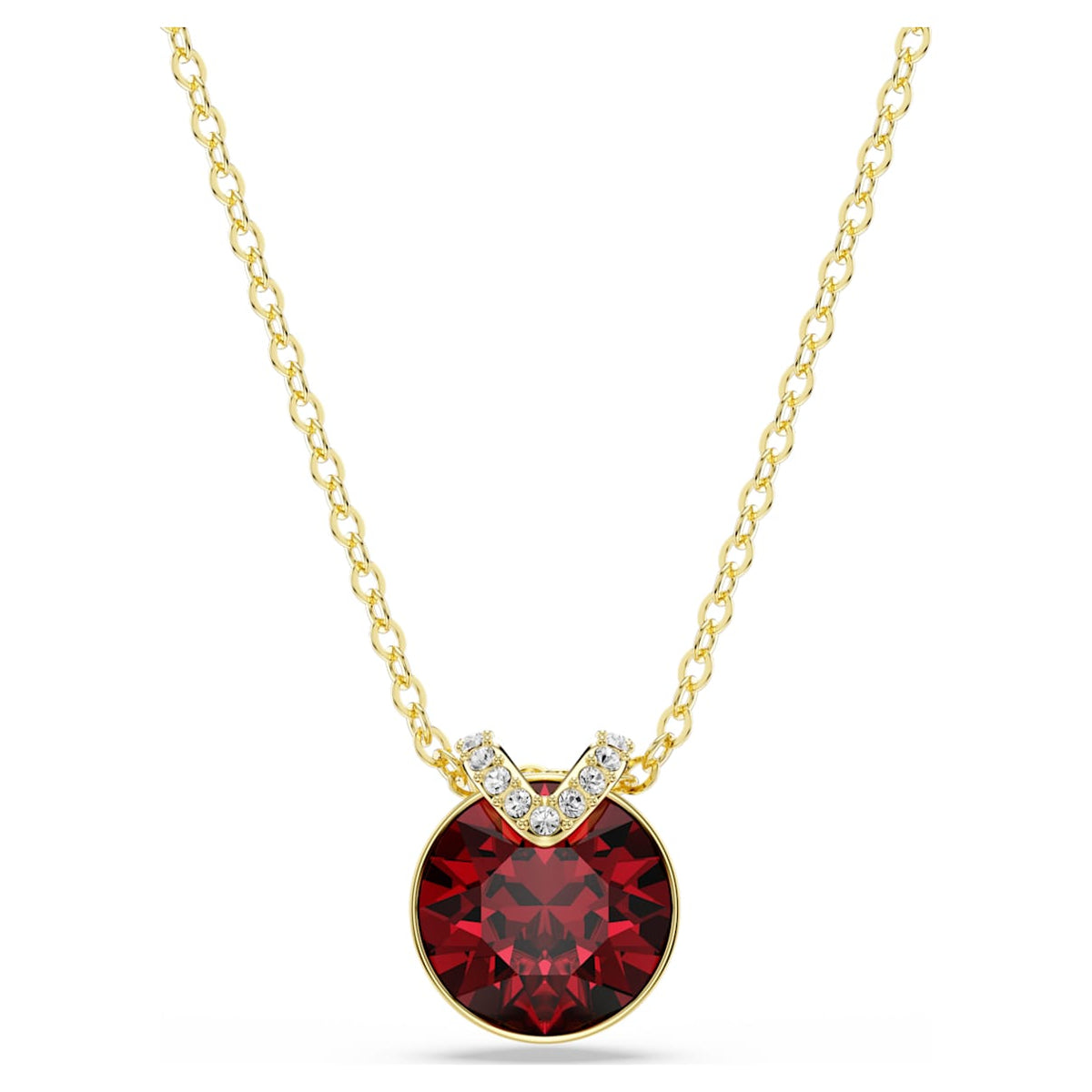 Dije color rojo y dorado
